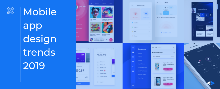 Mobile app design trends 2019