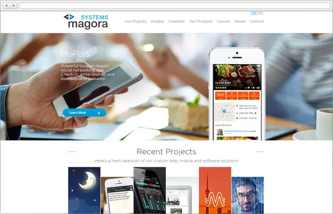 Website Magora Systems - 2015