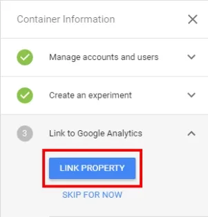 Click link property