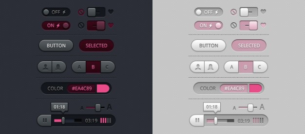 UI control colours