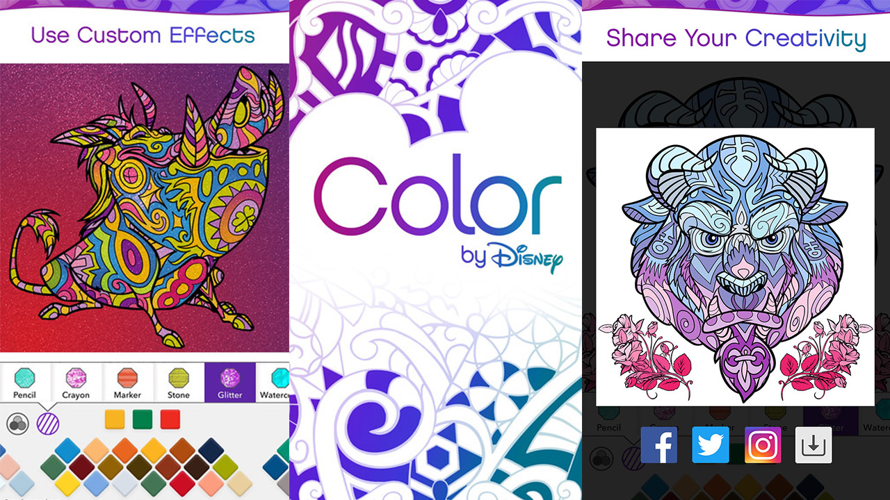 colour by disney