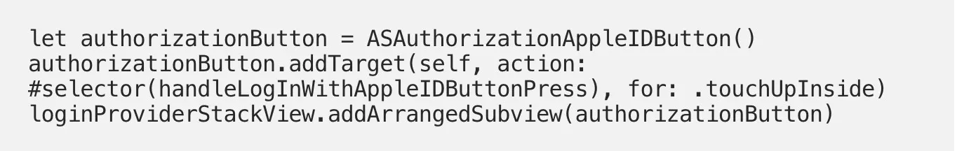 integration of sign in button