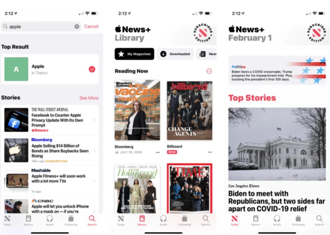 Apple news app