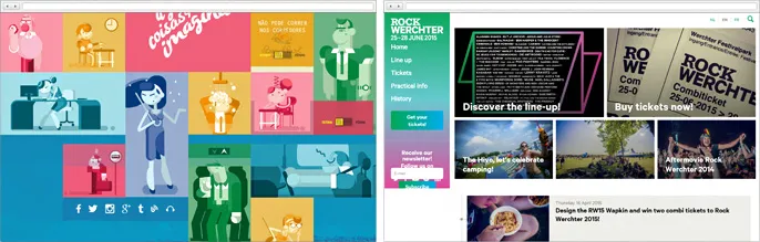 The new wave of web design is trendy color scheme