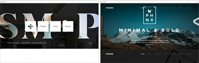 Minimalistic design helps to focus on important part of content