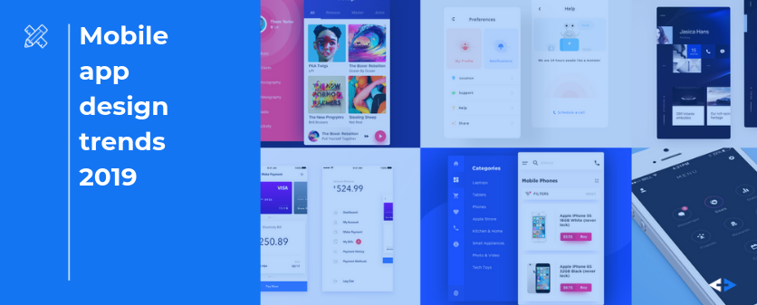 Mobile app design trends 2019